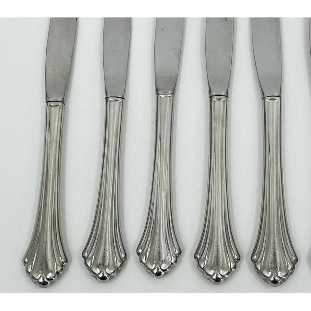 Oneida USA Bancroft Set of 7 Butter Knives Flatware Stainless Steel 9